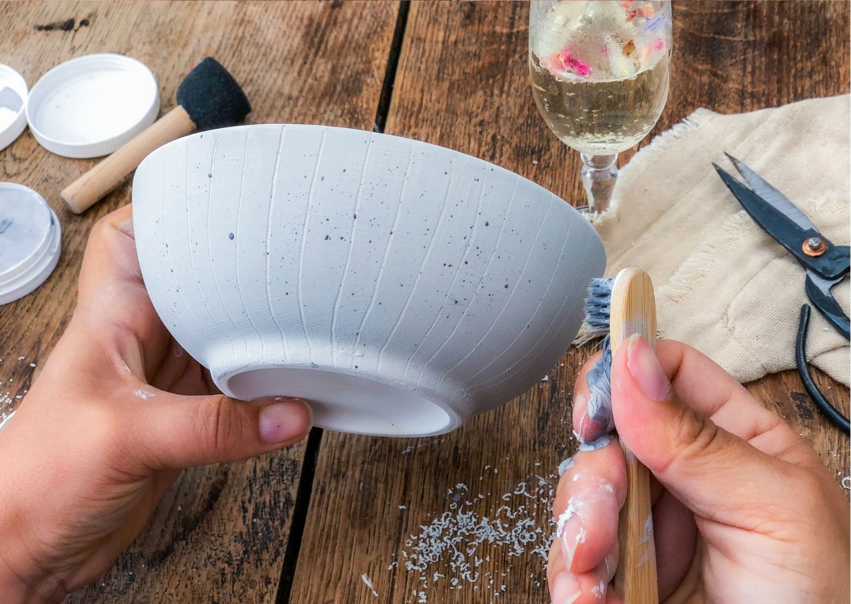 Keramik Geschirr gemeinsam bemalen
